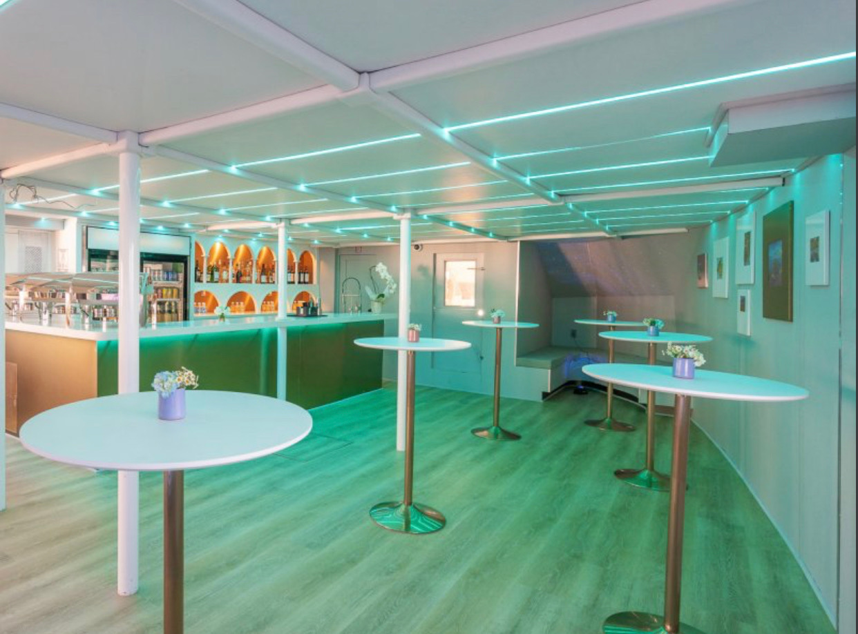 Aerial yacht deck